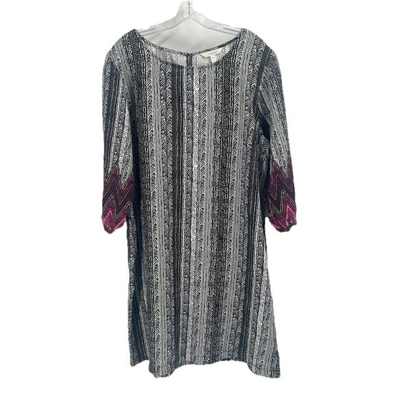 Garnet Hill Linen Market Dress Shift Long Sleeve Sz XL NWOT - Picture 1 of 6
